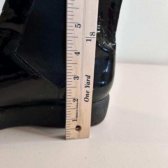 Robert Clergerie Chelsea Patent Leather Boots Paris France Womens 39.5 EU/8.5 US - Picture 14 of 16